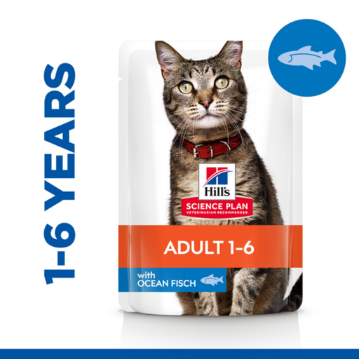 Hill's Science Plan Feline Adult Ocean Fish Pouch 85g 