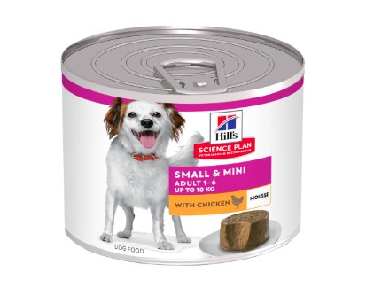 [052742067292] Hill's Science Plan Canine Adult Mousse Small & Mini Chicken (can) 200g 