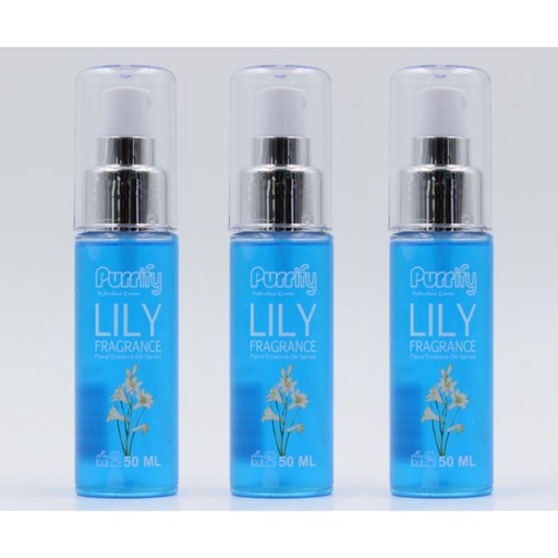 [635934608871B2G1F] Purrify Floral Essence Oil Spray Lily Fragrance 50Ml (Buy 2 Get 1 FREE) 