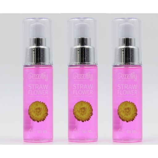 [635934608864B2G1F] Purrify Floral Essence Oil Spray Straw Flower 50Ml (Buy 2 Get 1 FREE) 