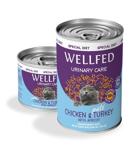 Pet Interest Wellfed Urinary Care Chicken and Turkey with Apricot Canned Paté