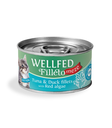 Pet Interest Wellfed Filleto Meze Tuna and Duck Fillets with Red Algae Can 70g for Kitten 