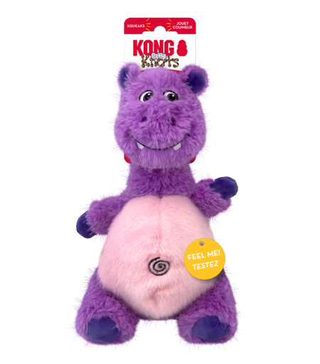 [035585505343] Kong Knots Belly Hippo Dog Toy