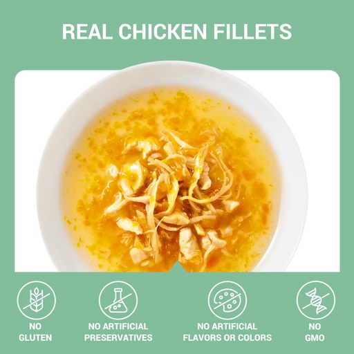 Schesir Pouch in Soup Chicken with Carrot and Pumpkin 40g