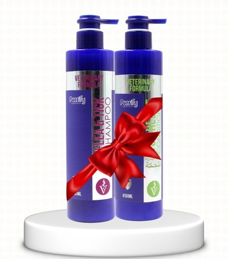 Purrify Veterinary Formula Duo – Flea & Tick Shampoo & Itch Relief Conditioner | 2 x 450ml