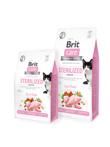 Brit Care Cat Dry Food Grain-Free STERILIZED SENSITIVE 