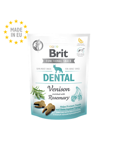 [8595602539949] Brit Care Dog Functional Snack Dental Venison With Rosemary 150G