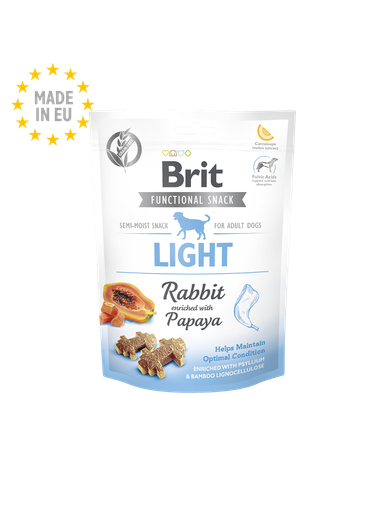 [8595602539956] Brit Care Dog Functional Snack Light Rabbit With Papaya 150G