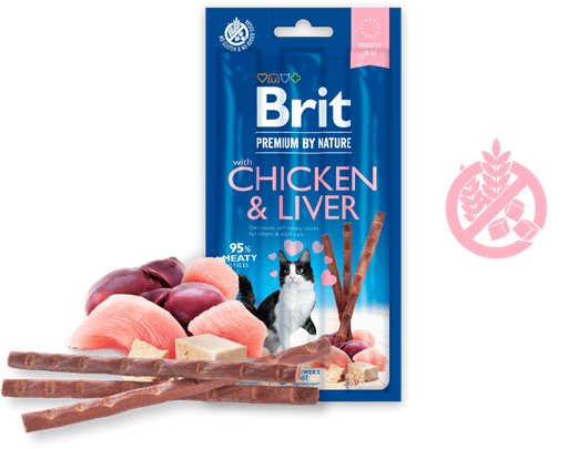 [8595602544059] Brit Premium By Nature Cat Sticks with Chicken & Liver, 3pcs