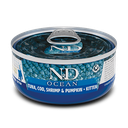 Farmina N&D Ocean Feline - Tuna, Cod, Shrimp & Pumpkin Canned Kitten 70g