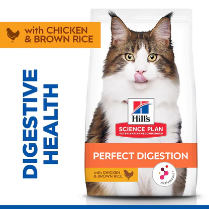 [052742043265] Hill's Science Plan Feline Adult 1+ Chicken & Brown Rice -  Perfect Digestion 7Kg 