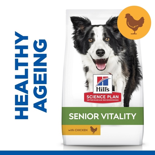 [052742025964] Hill's Science Plan Canine Adult - Large - Mature 6+ Senior Vitality Chicken & Rice 14Kg 