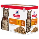 Hill's Science Plan Feline Adult Variety Pack – Pouches (Chicken & Turkey) 12 x 85g