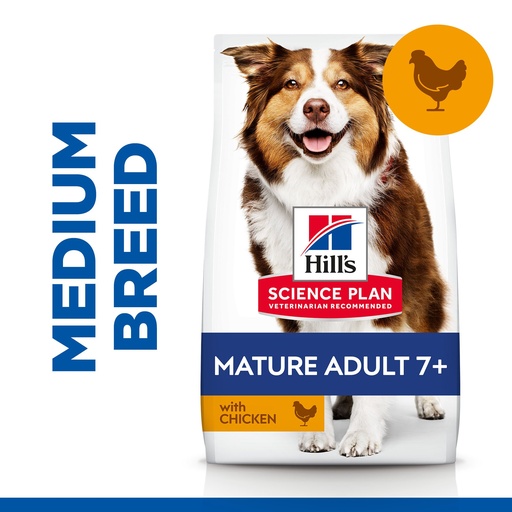 Hill's Science Plan Canine Adult - Medium - Mature 7+ Chicken 