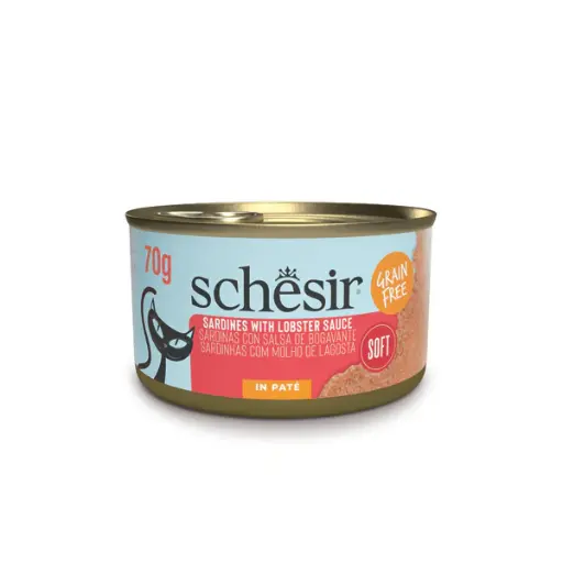Schesir Can For Cat Sardine with Lobster in Pate 70g
