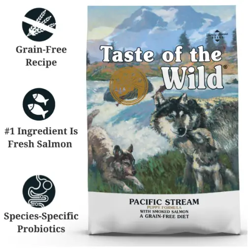 Taste of the Wild Pacific Stream Puppy Recipe Canine Dry Food