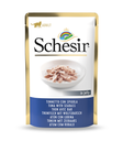 Schesir Pouch Tuna with SeaBass in Jelly For Adult Cat 50g 