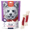 Wanpy Dog Oven-Roasted Duck Jerky & Calcium Bone Twists 100g