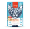 Wanpy Kitten Pouch Stew - Salmon and Tuna In Gravy 70g